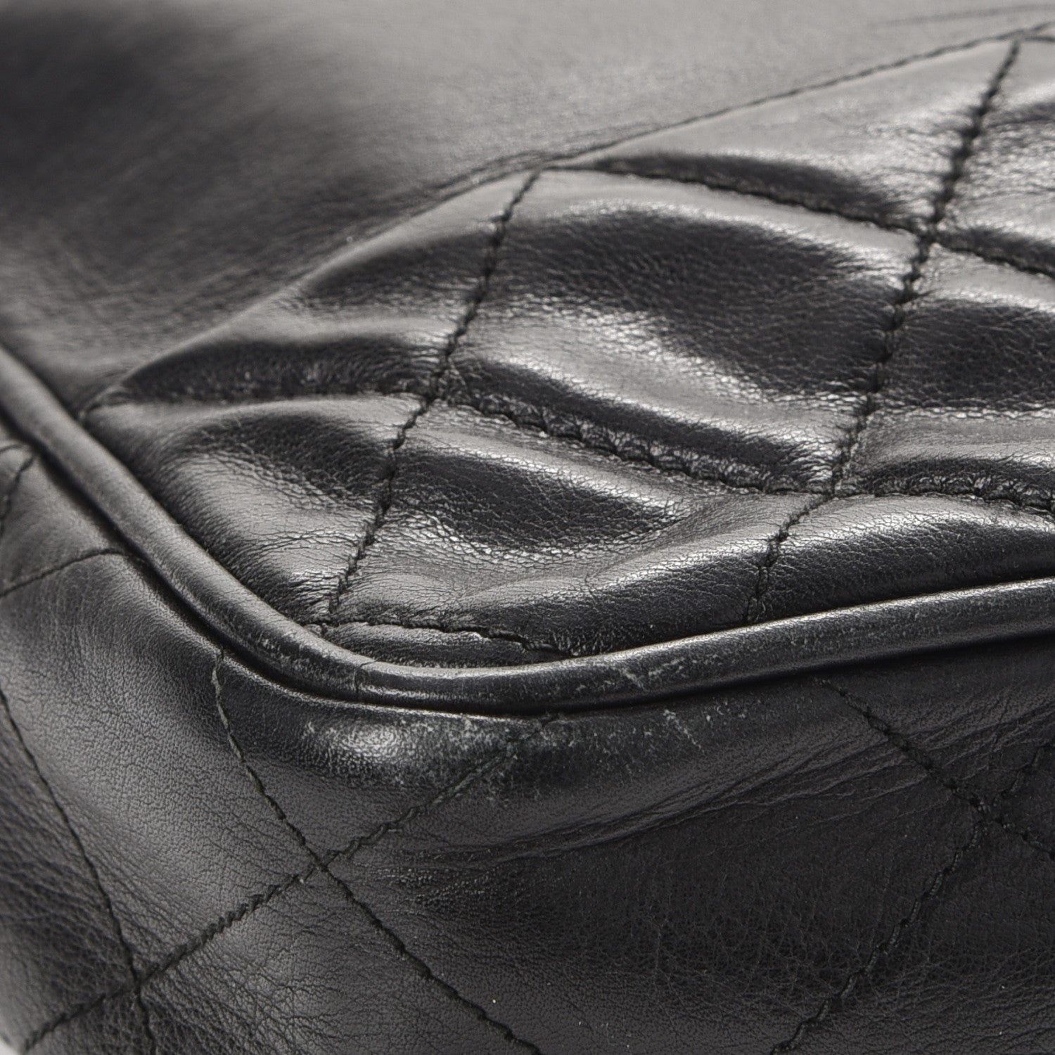 Chanel Lambskin Quilted Shoulder Bag Black 9 of 14