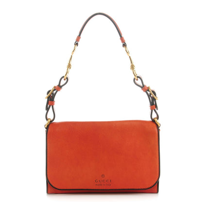 Gucci Calfskin Small Harness Shoulder Bag New Rust 1 of 7
