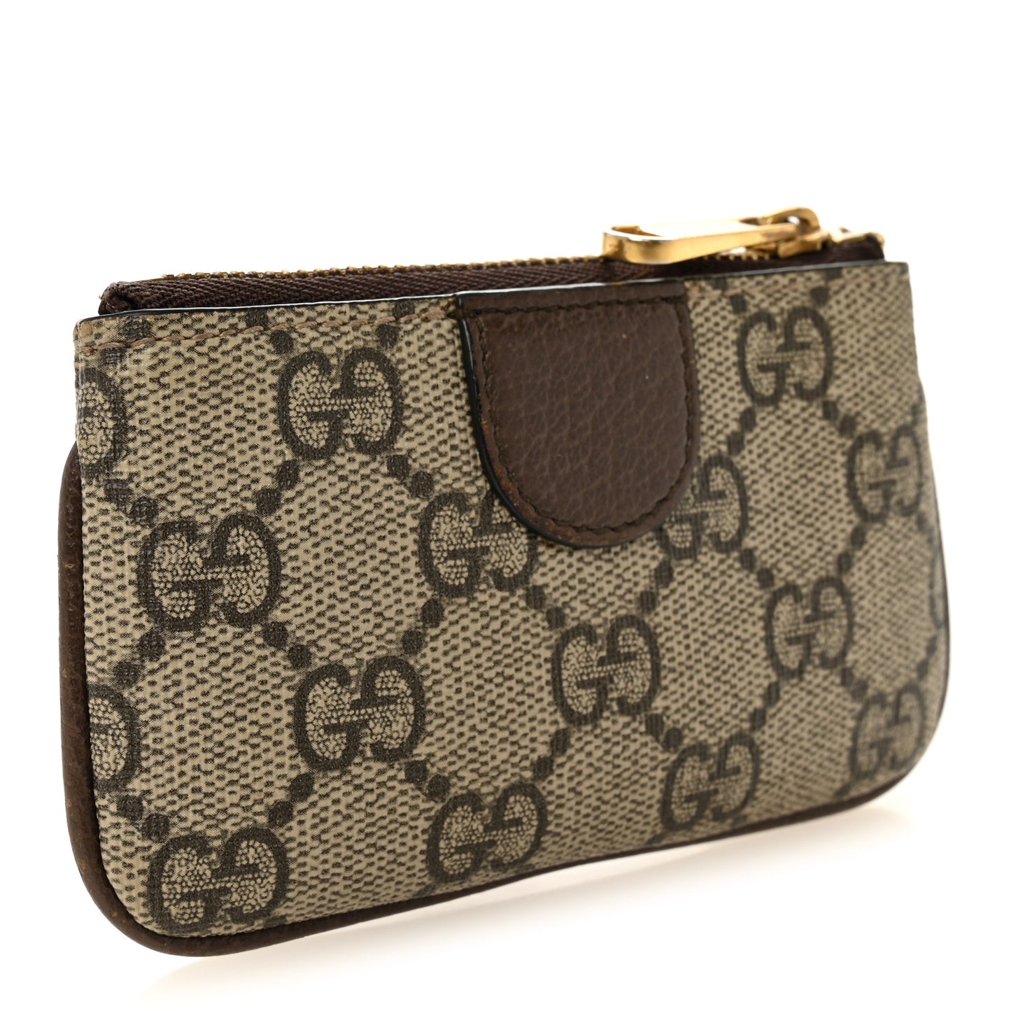 GG Supreme Monogram Web Ophidia Key Case Beige New Acero