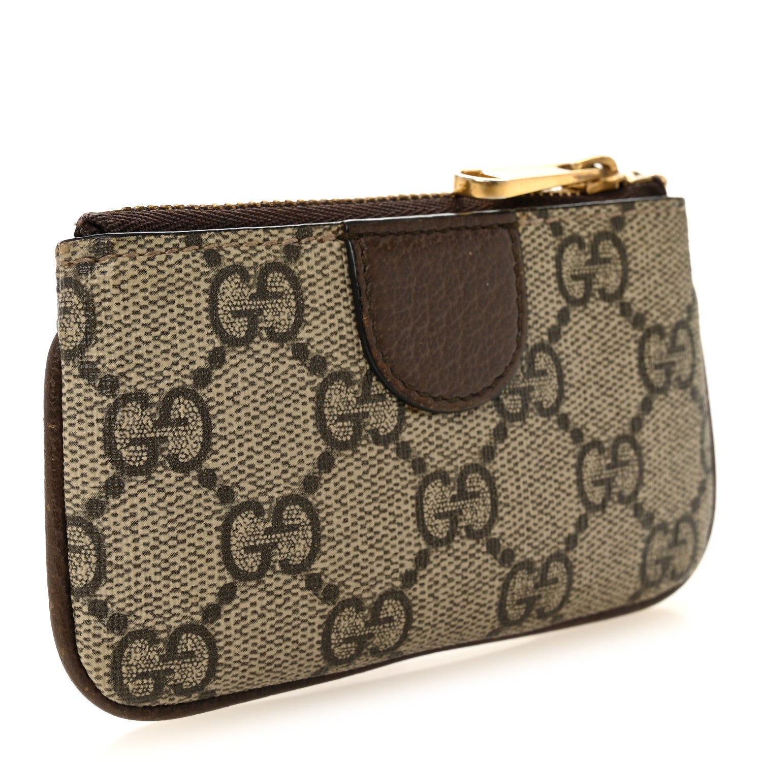 Gucci GG Supreme Monogram Web Ophidia Key Case Beige New Acero 3 of 7
