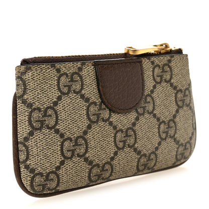 Gucci GG Supreme Monogram Web Ophidia Key Case Beige New Acero 3 of 7