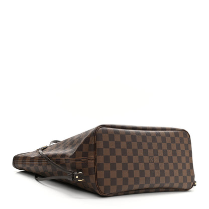 Louis Vuitton Damier Ebene Neo Neverfull MM Rose Ballerine 4 of 11