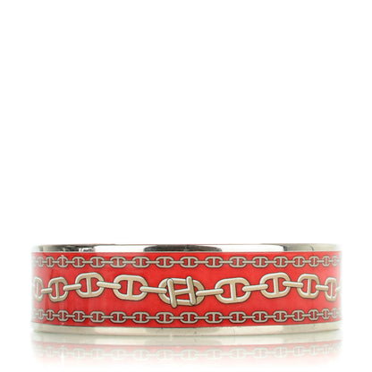 Hermes Enamel Printed Wide Chaine d'Ancre Bracelet 70 1 of 5