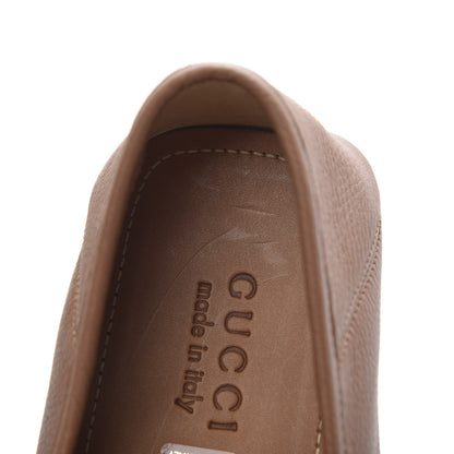 Gucci Calfskin Mens Web Sylvie Web Buckle Driver Loafers 11 Brown 8 of 9