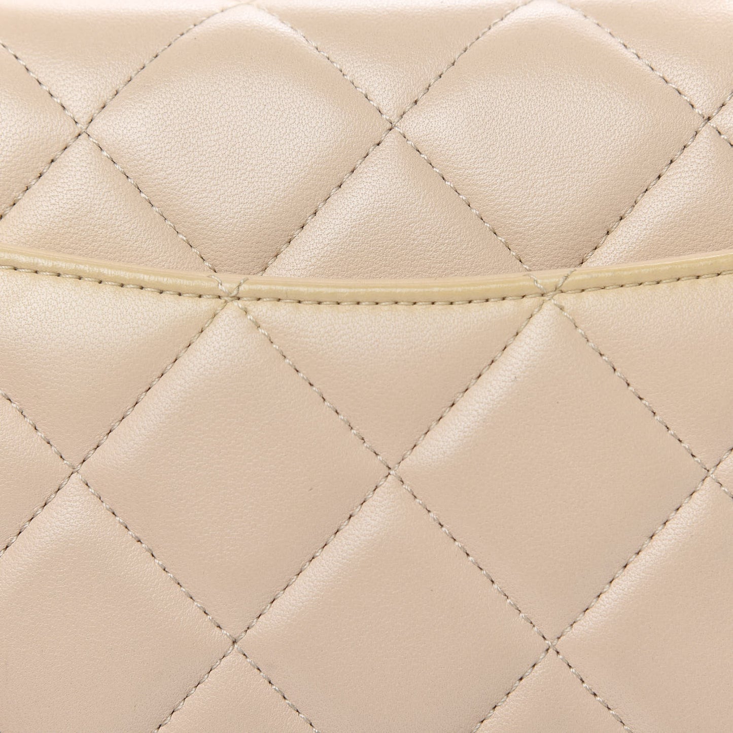 Lambskin Quilted Small Trendy CC Dual Handle Flap Bag Beige