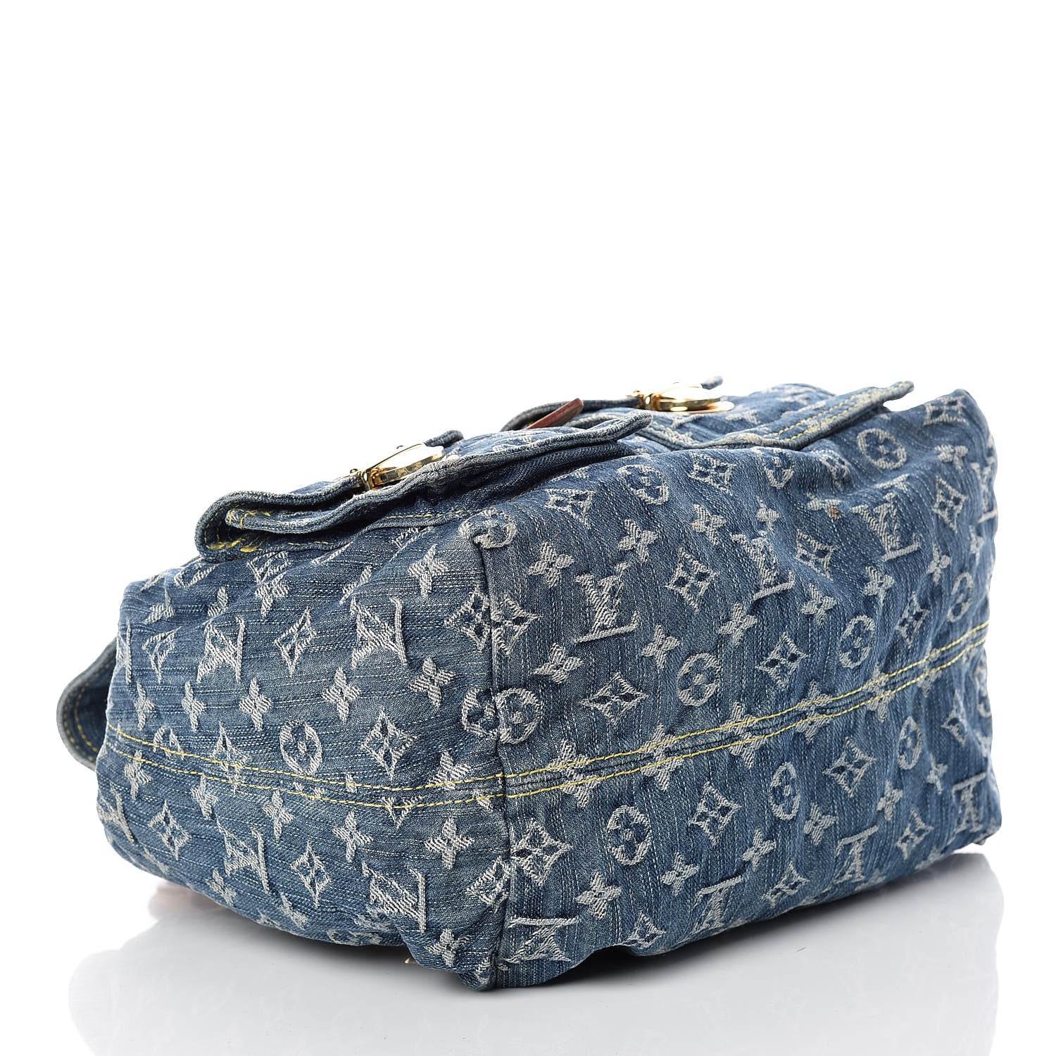 Louis Vuitton Denim Sac a Dos Backpack GM Blue 4 of 11