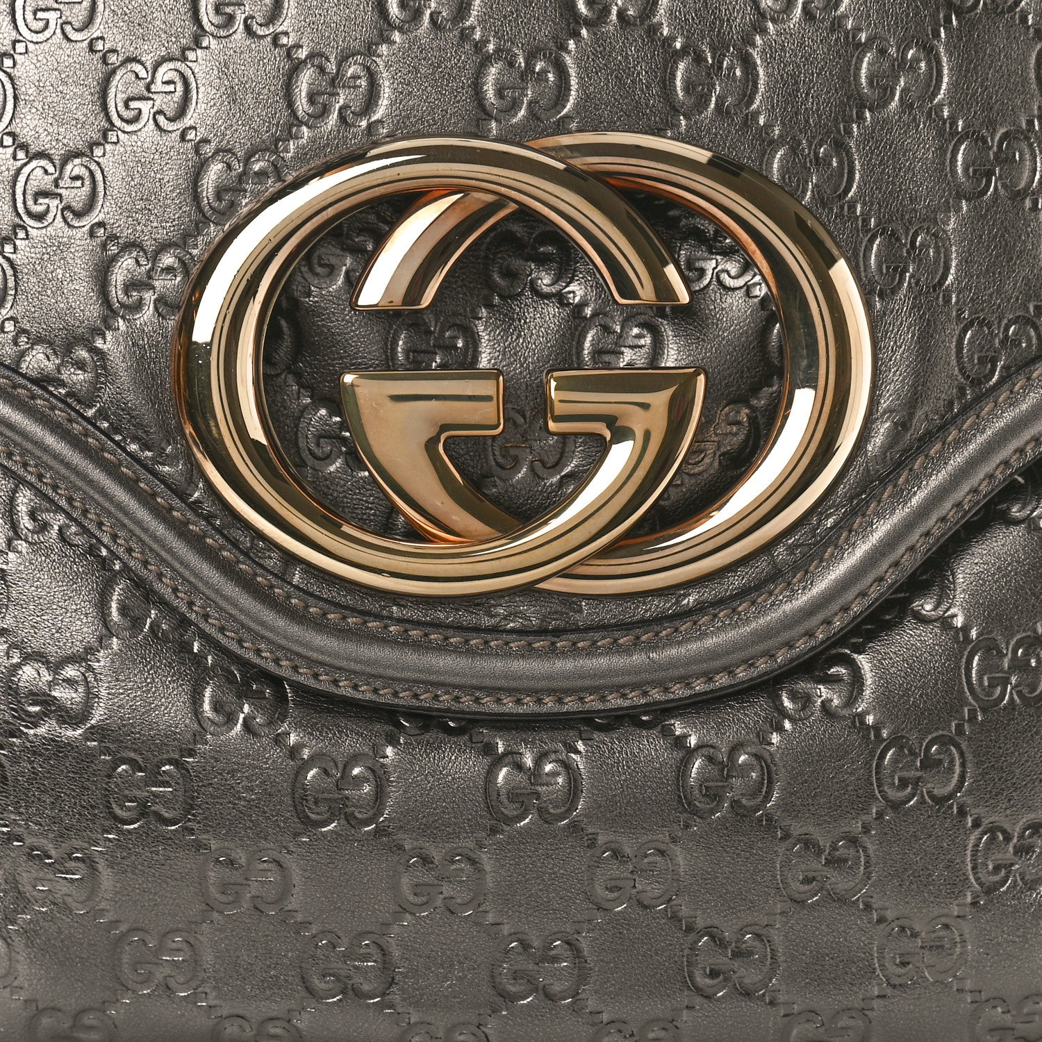Gucci Guccissima Medium Britt Tassel Shoulder Bag Gunmetal 8 of 10