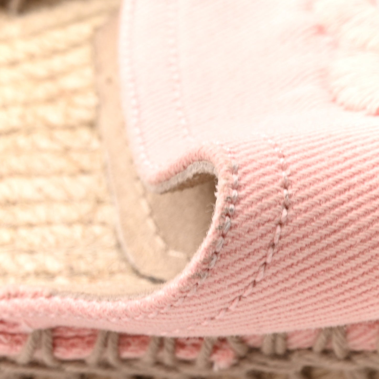 Denim CC Espadrille Mules 37 Pink Black
