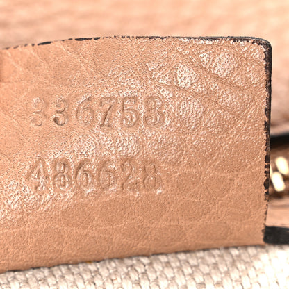 Gucci Pebbled Calfskin Medium Soho Clutch Camelia 7 of 8