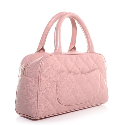 Chanel Caviar Quilted Small Bowler Pink 3 of 8