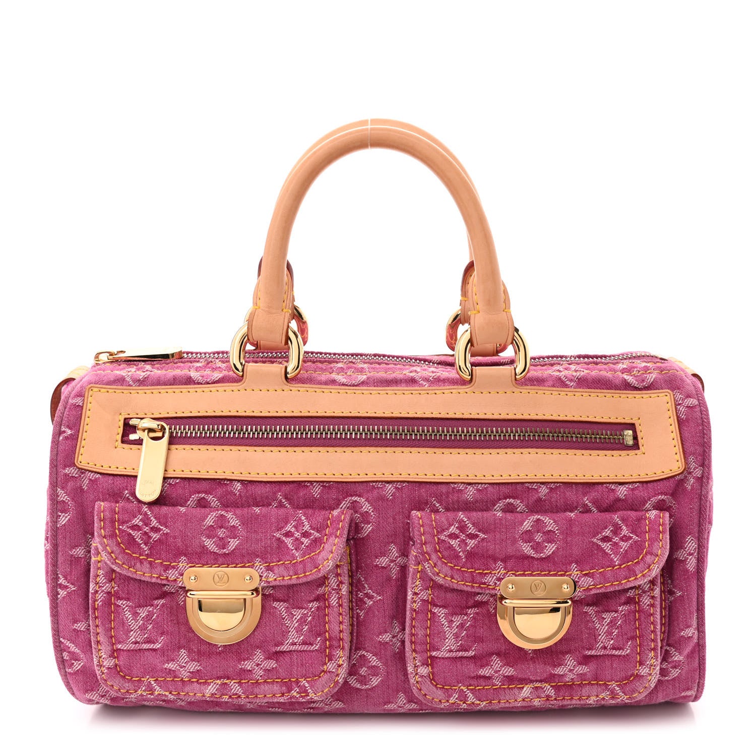 Louis Vuitton Monogram Denim Neo Speedy Fuchsia 1 of 10