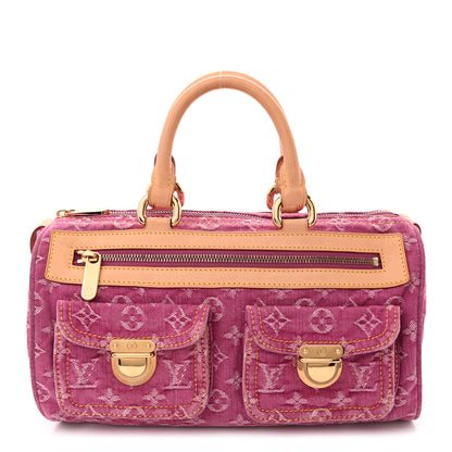 Louis Vuitton Monogram Denim Neo Speedy Fuchsia 1 of 10