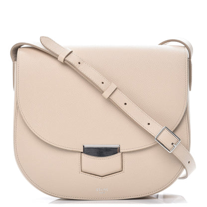Celine Grained Calfskin Compact Trotteur Ballerina 1 of 8