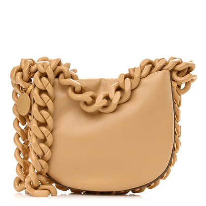Stella McCartney Eco Alter Nappa Small Frayme Puffer Shoulder Bag Beige 1 of 9