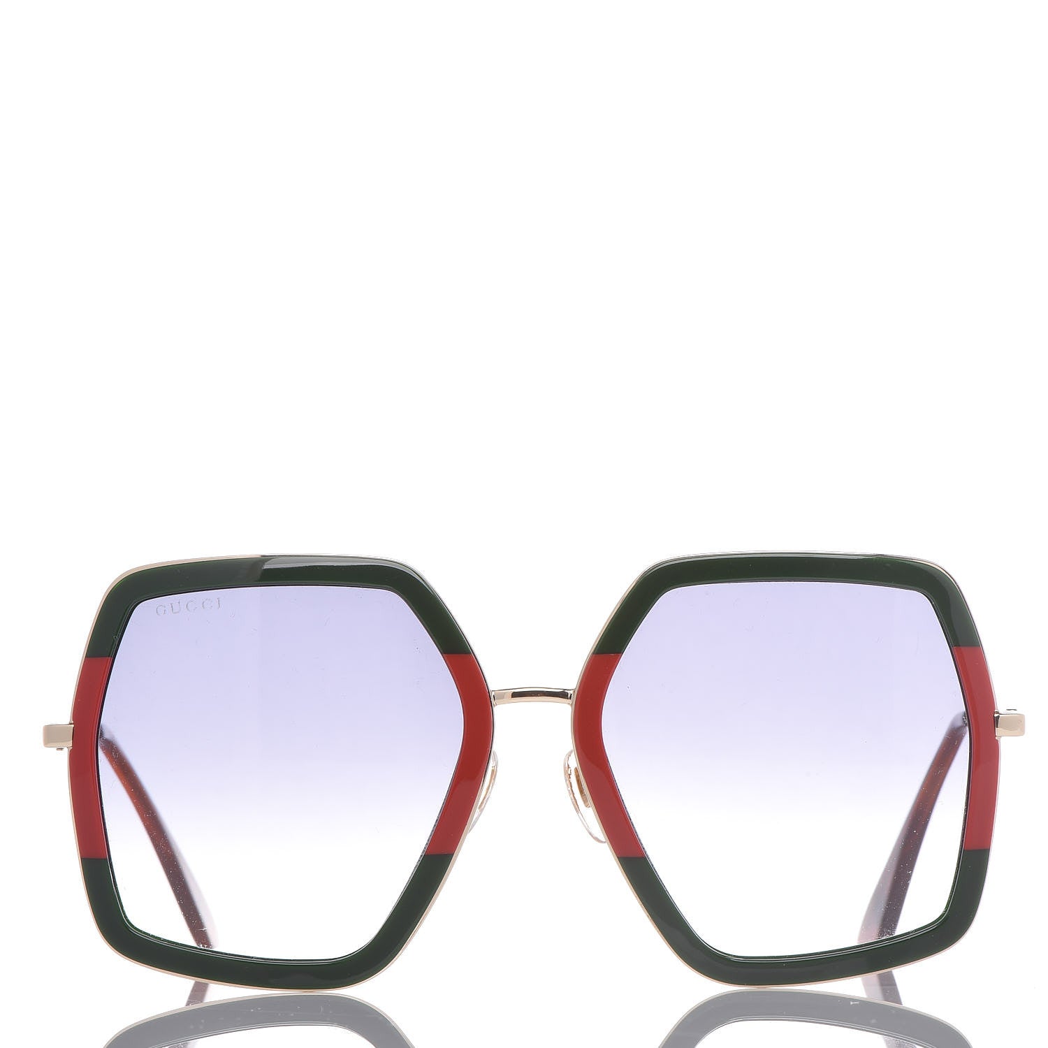 Gucci Square Frame Web GG0106S Sunglasses Tortoise 3 of 7