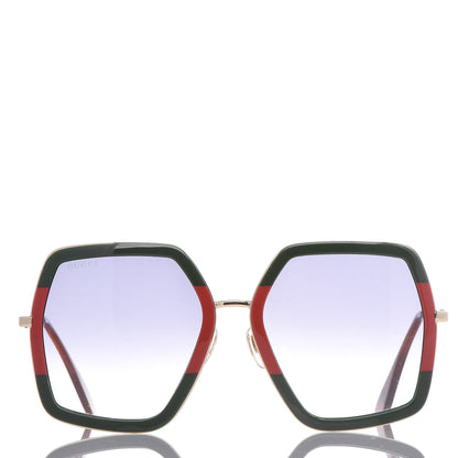Gucci Square Frame Web GG0106S Sunglasses Tortoise 3 of 7