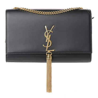 Saint Laurent Smooth Calfskin Medium Classic Monogram Kate Tassel Satchel Black 1 of 8