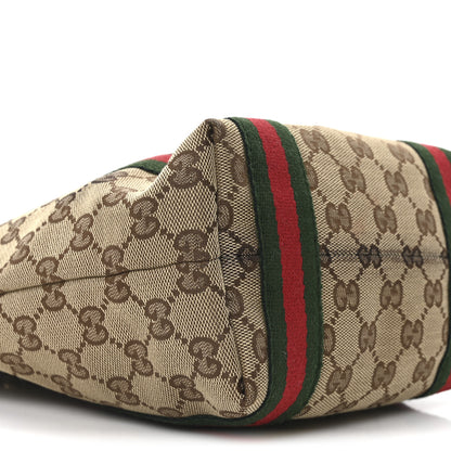 Gucci Monogram Web Small Jolicoeur Shopper Tote Dark Brown 9 of 10