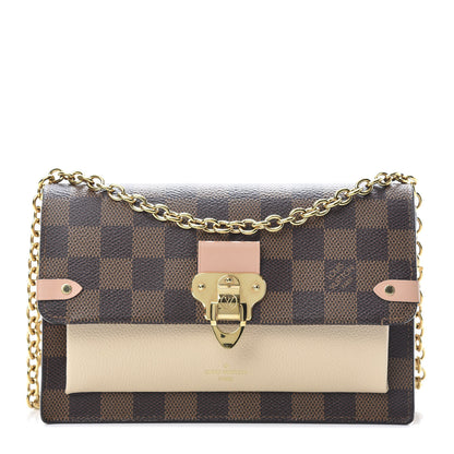 Louis Vuitton Damier Ebene Vavin Chain Wallet Creme 1 of 12