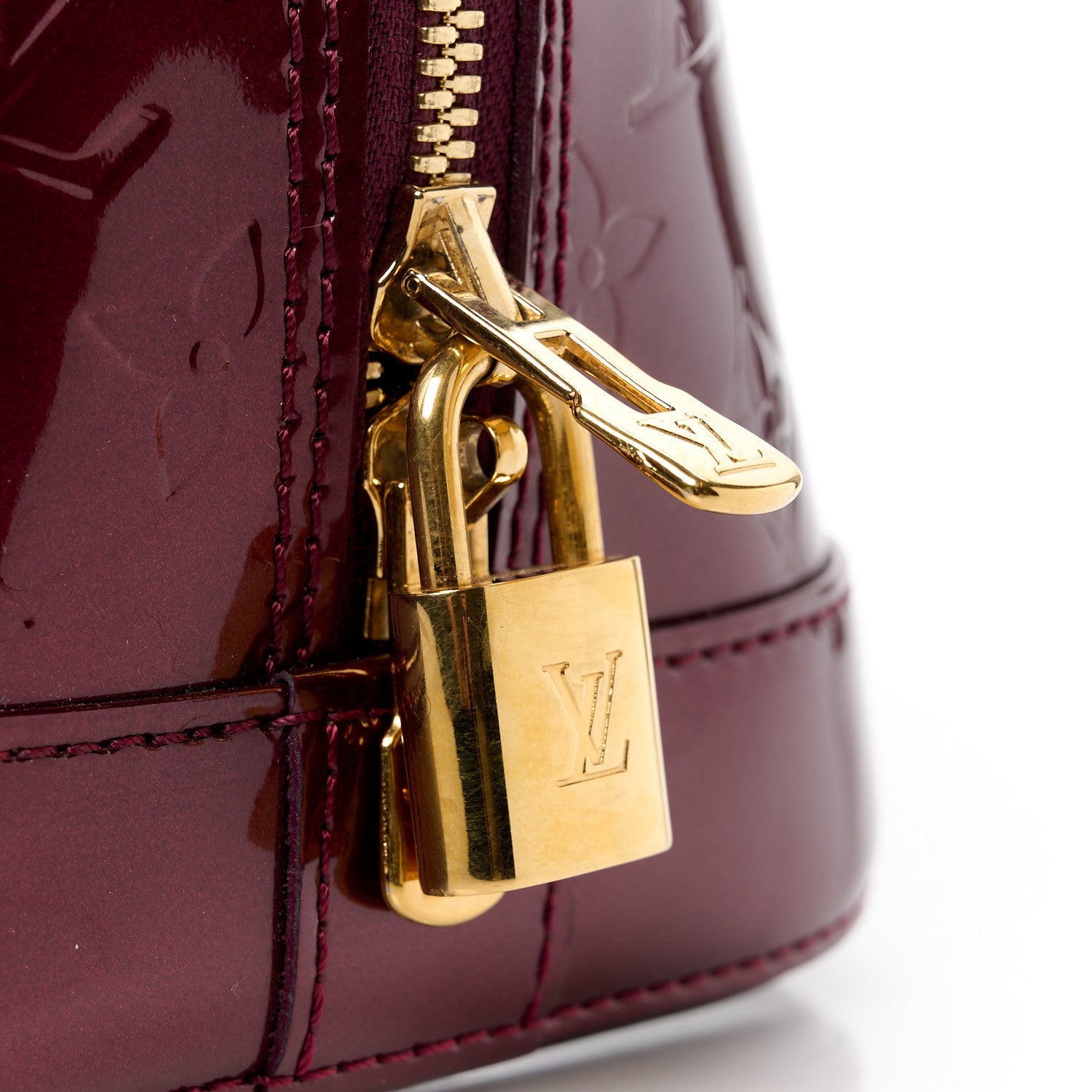 Louis Vuitton Vernis Alma PM Amarante 9 of 14