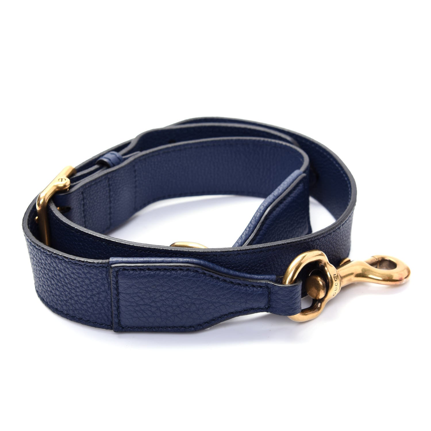Gucci Soft Grained Calfskin Small Jackie Shoulder Bag Classic Blue Marine 20 of 21