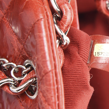 Chanel Glazed Calfskin Quilted Medium Just Mademoiselle Red 7 of 10