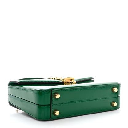 Gucci Mousse Top Patent Small Sylvie 1969 Top Handle Bag Emerald 4 of 10