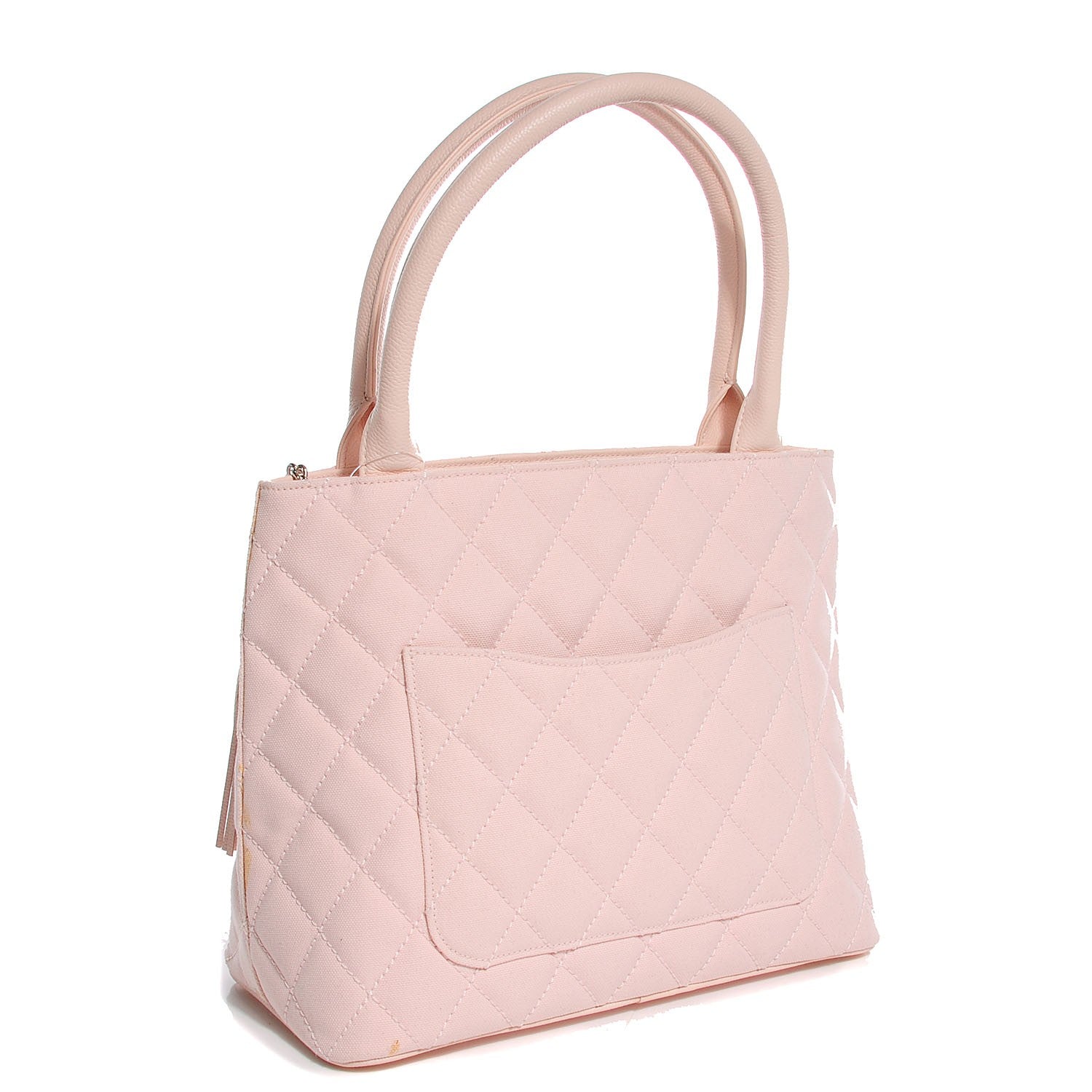 Chanel Canvas Caviar Tassel Tote Light Pink 3 of 7