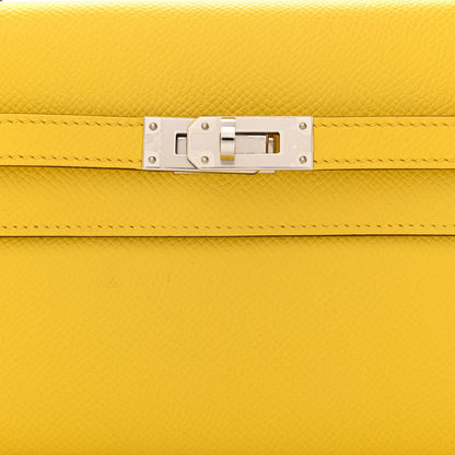 Hermes Epsom Kelly Wallet To Go Jaune De Naples 8 of 14