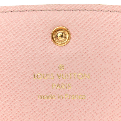 Louis Vuitton Damier Azur Emilie Wallet Rose Ballerine 6 of 10