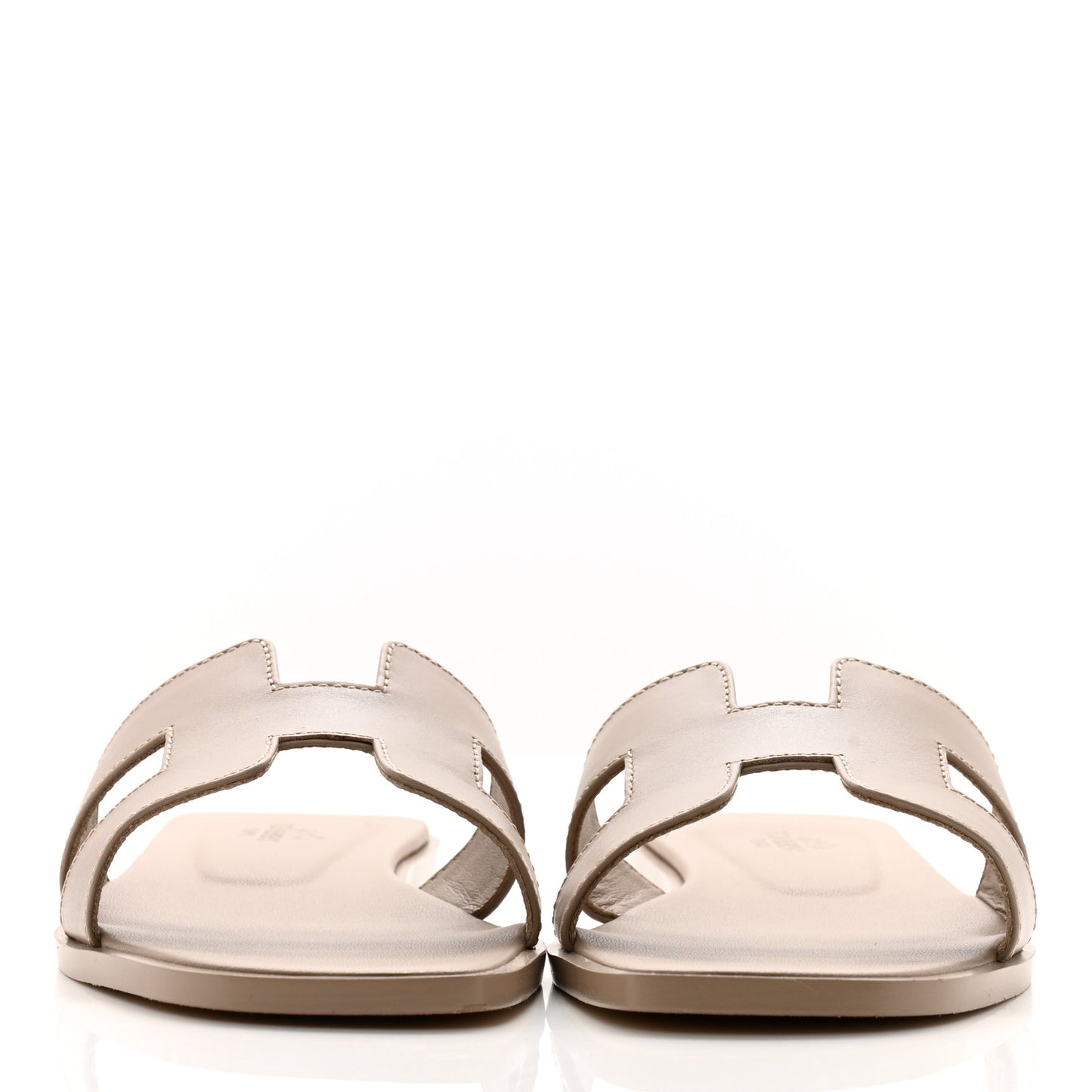 Box Calfskin Oran Sandals 36.5 Beige Mastic