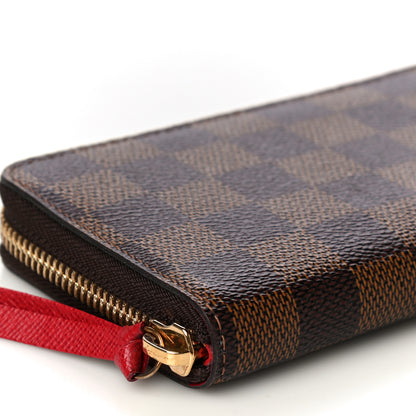 Louis Vuitton Damier Ebene Clemence Wallet Cherry 8 of 11