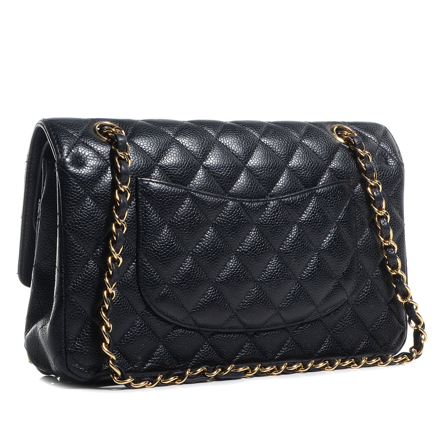 Chanel Caviar Quilted Medium Double Flap Black 3 of 8