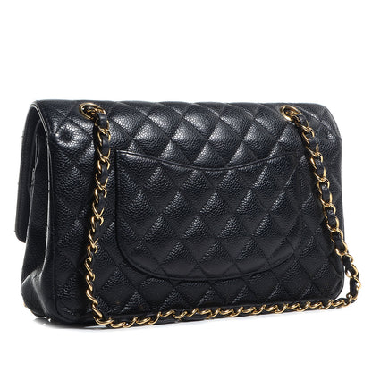 Chanel Caviar Quilted Medium Double Flap Black 3 of 8