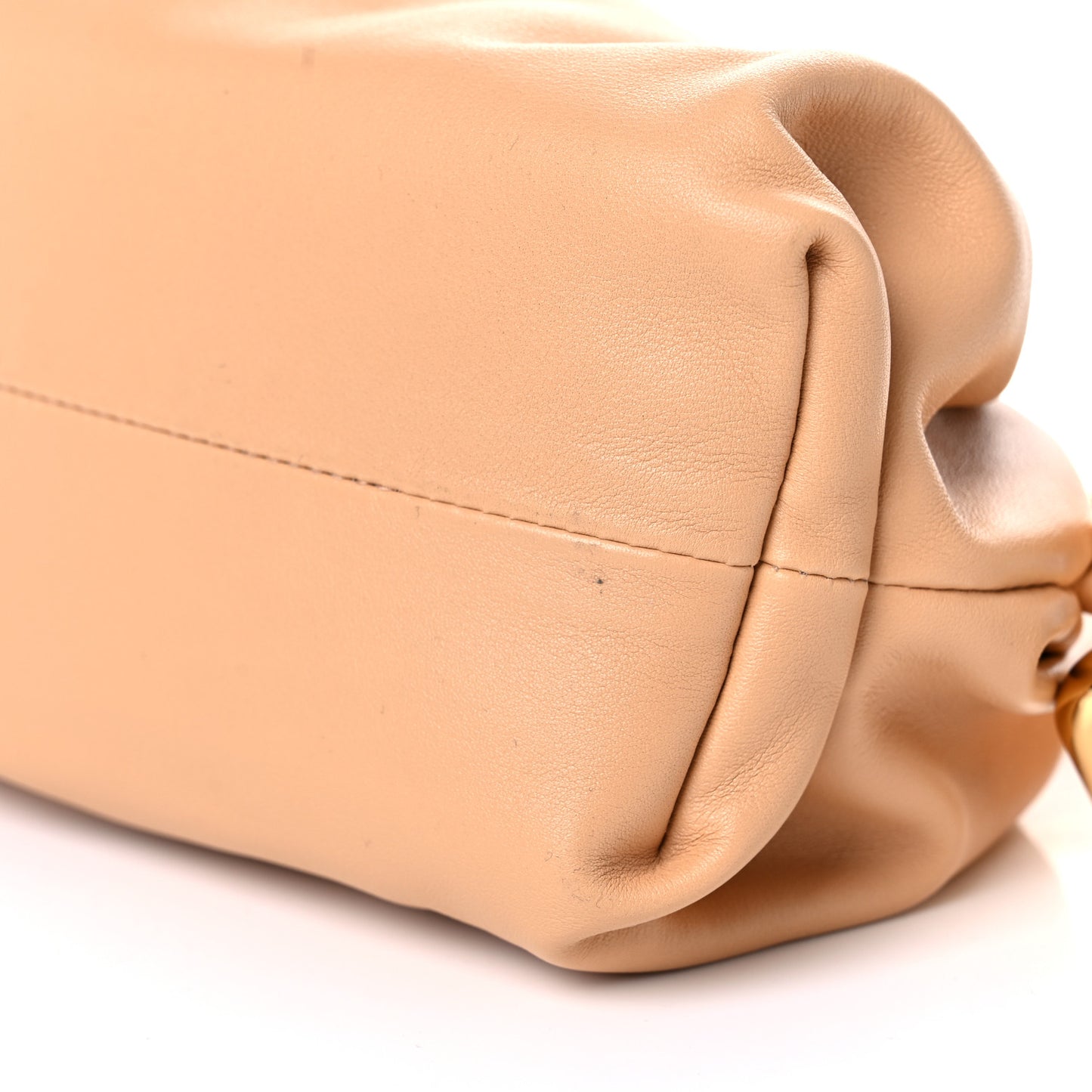 Calfskin Teen Chain Pouch Almond
