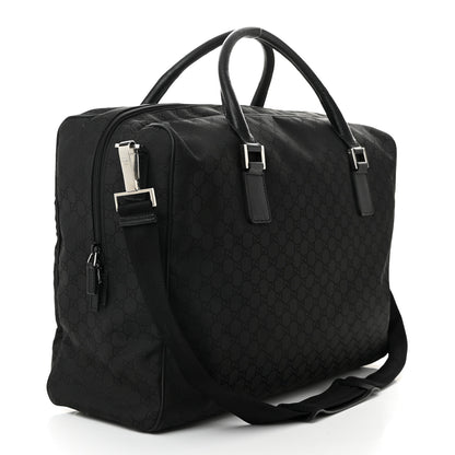 Gucci Nylon Monogram Large Duffle Bag Black 3 of 10