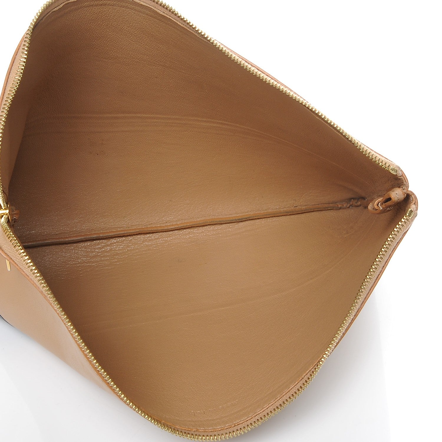 Celine Lambskin Bi-Color Solo Clutch Pouch Nude 5 of 11