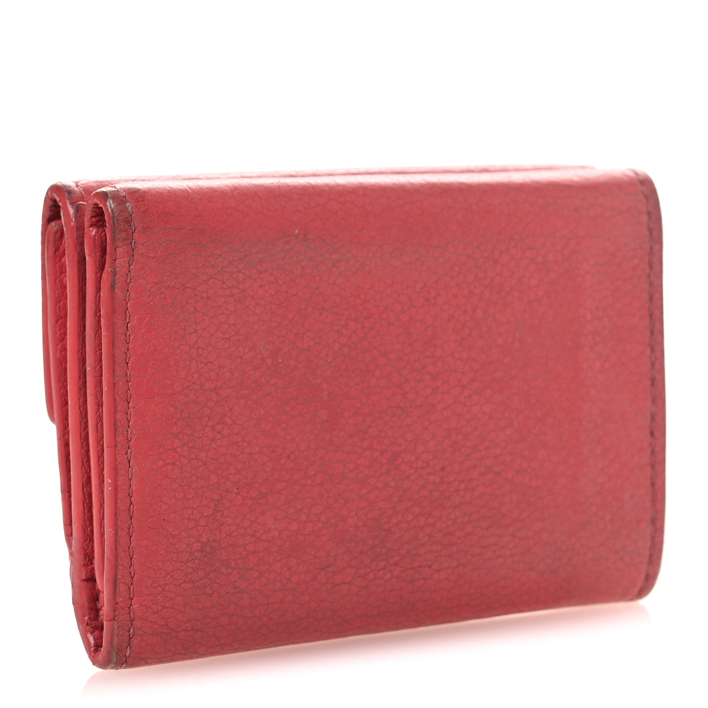 Calfskin Lockmini Wallet Hot Pink