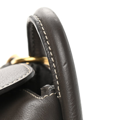 Mulberry Small Classic Grain Calfskin Small Leighton Dark Grey 10 of 14