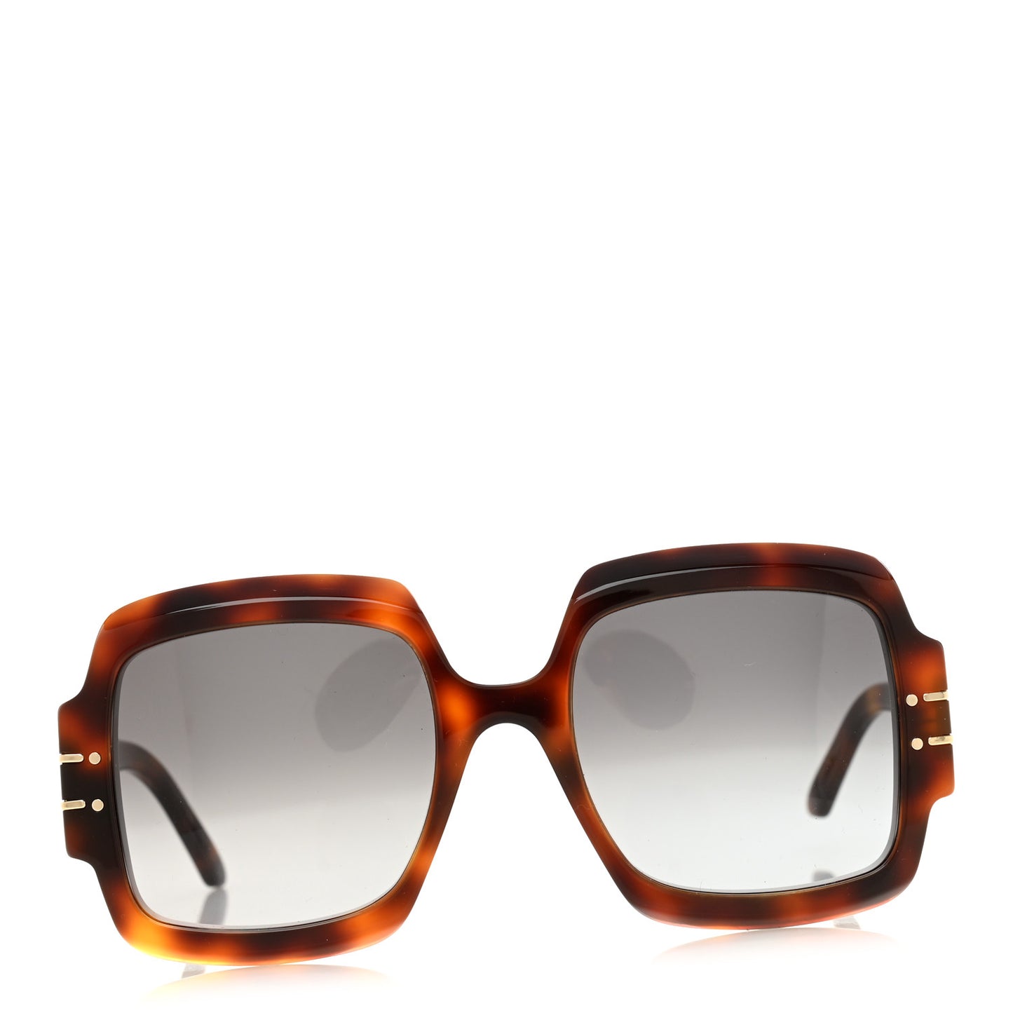 Acetate Diorsignature S1U Square Sunglasses Tortoise