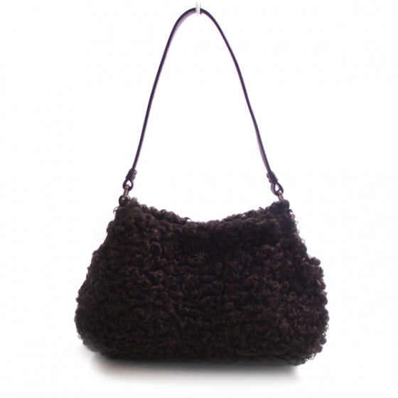 Shearling Limited Ed Handbag Brown