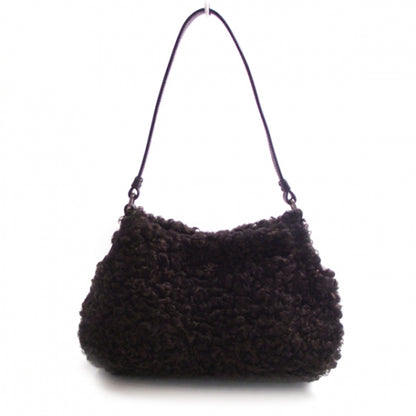 Prada Shearling Limited Ed Handbag Brown 1 of 10
