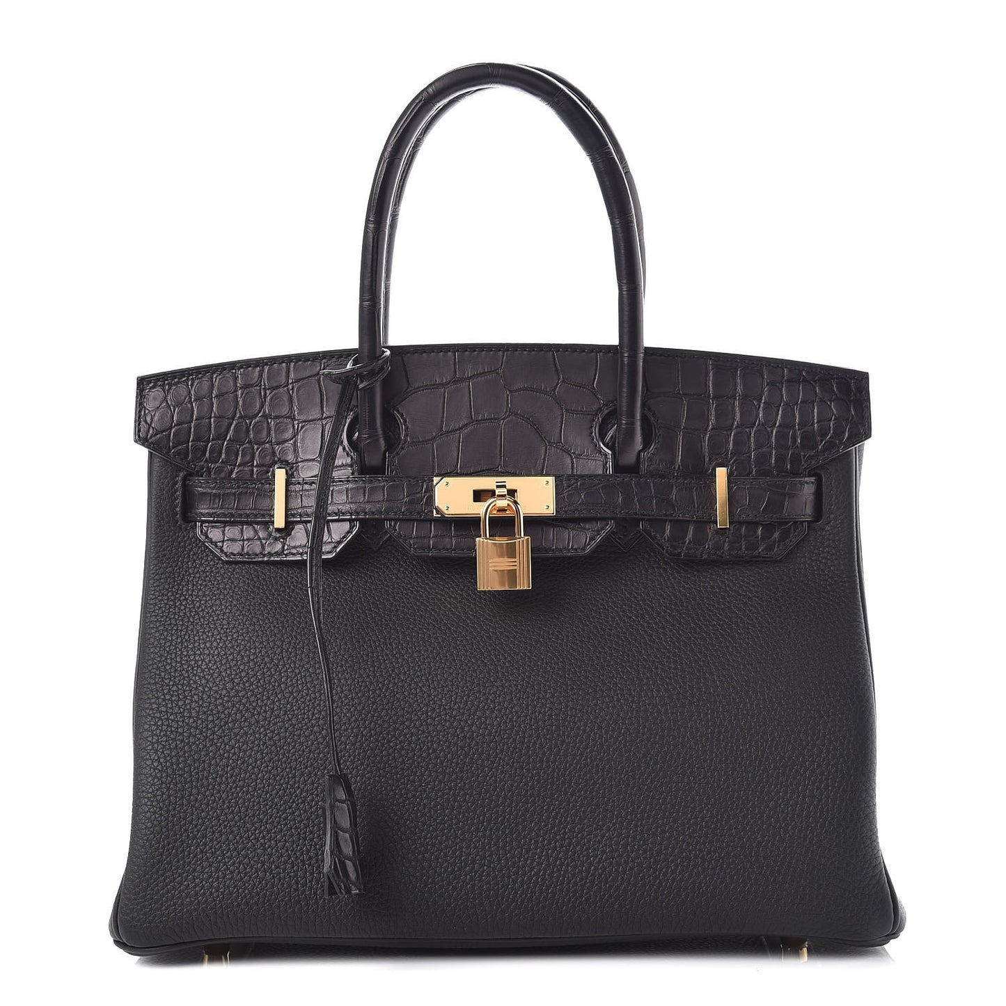 Togo Matte Alligator Birkin Touch 30 Black