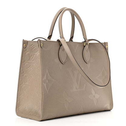 Louis Vuitton Empreinte Monogram Giant Onthego MM Tourterelle 2 of 17