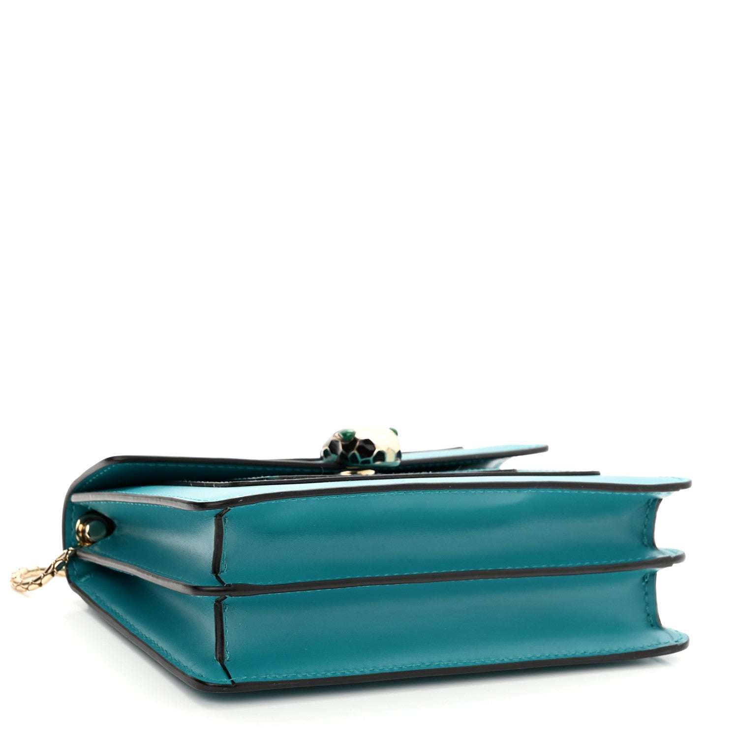Bulgari Calfskin Serpenti Forever Small Crossbody Bag Green 5 of 11