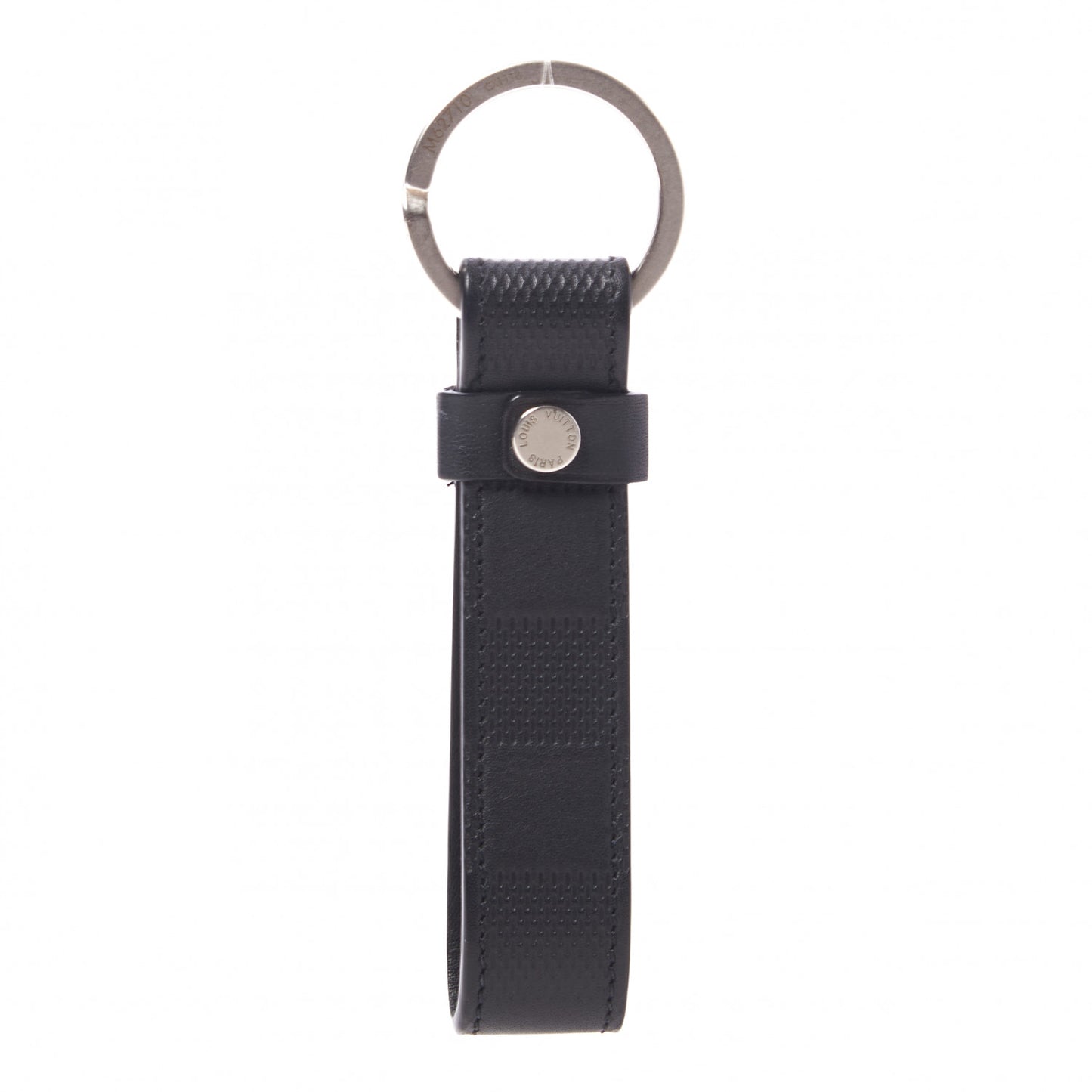Damier Infini LV Dragonne Key Holder Onyx