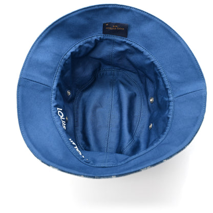Louis Vuitton Monogram Denim Transformable Bob Bucket Hat 58 Blue 7 of 8