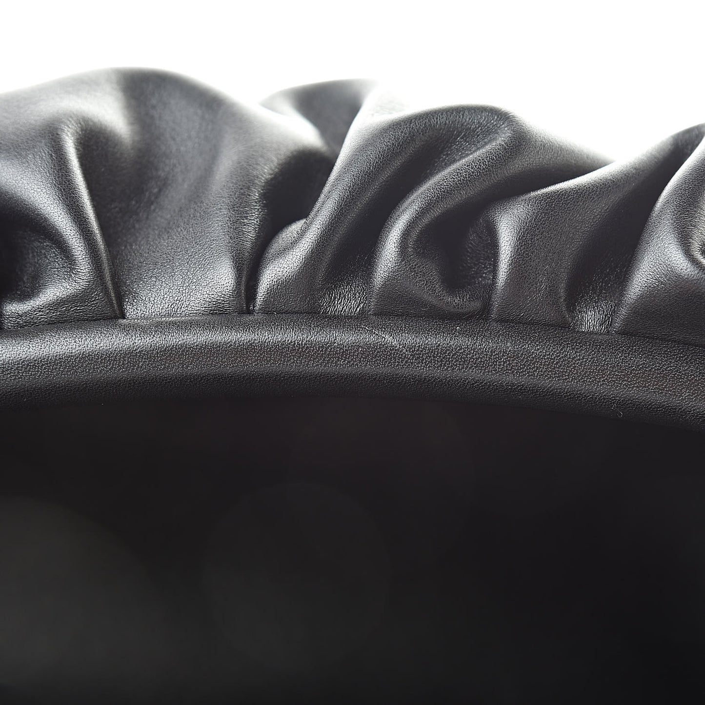 Smooth Butter Calf The Pouch Oversized Clutch Black