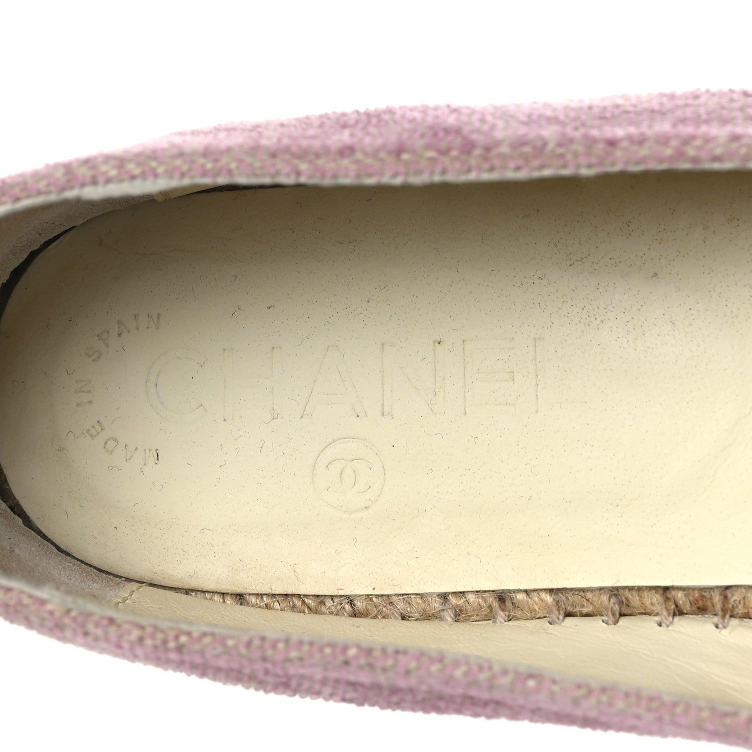 Chanel Toile Sequin CC Espadrilles 39 Pink Dark Pink 7 of 7