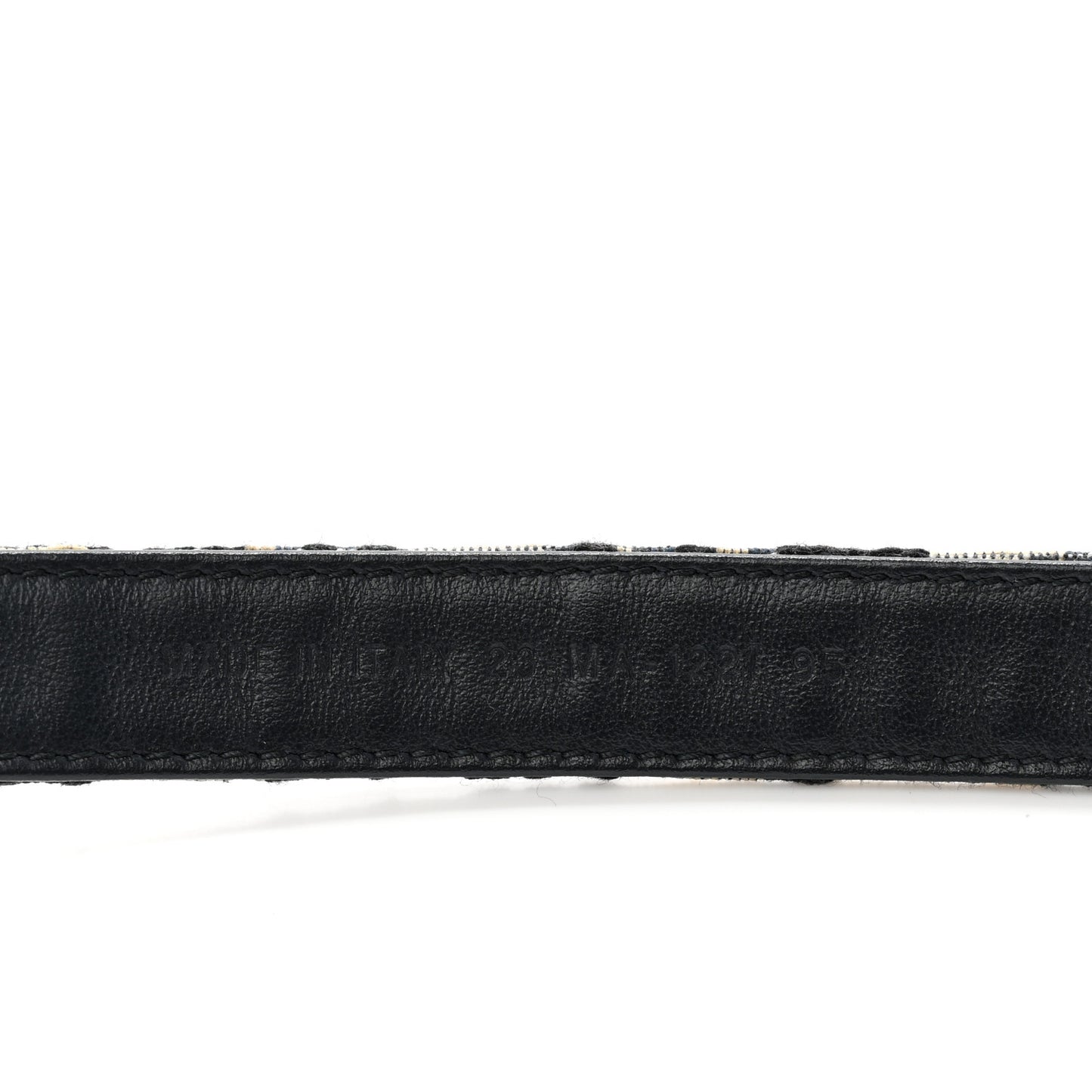 Jacquard Oblique 20mm Saddle Belt 95 38 Blue
